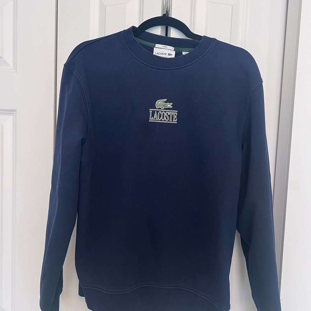 Lacoste Navy Blue Crewneck Sweater